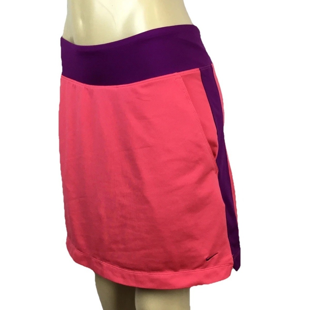 Nike Golf Dri-FIT Athletic Skirt Skort Womens S Tennis Running‎ Swoosh Logo Blue